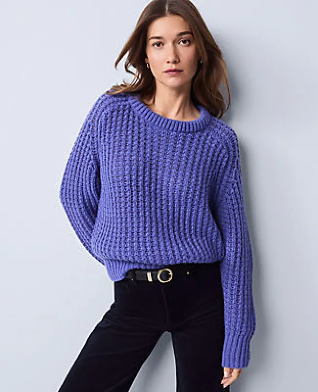 Ann Taylor Weekend Collection Cozy Crew Neck Sweater sold by Ann Taylor
