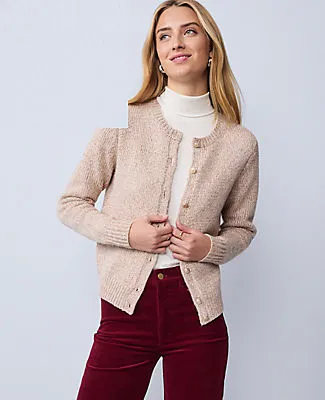Ann Taylor Petite Weekend Collection Shimmer Cardigan sold by Ann Taylor product image thumbnail 3