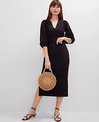 Ann Taylor Petite Eyelet Clean Midi Skirt sold by Ann Taylor product image thumbnail 4