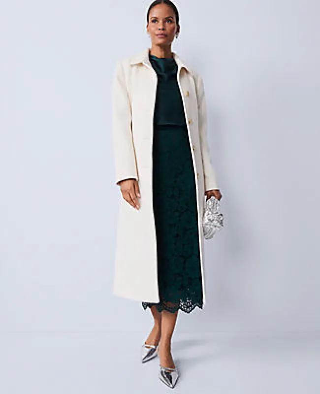 Ann Taylor Petite Lace Column Midi Skirt sold by Ann Taylor