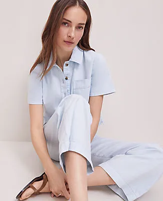 Ann Taylor Weekend Collection Denim Shirt sold by Ann Taylor product image thumbnail 4