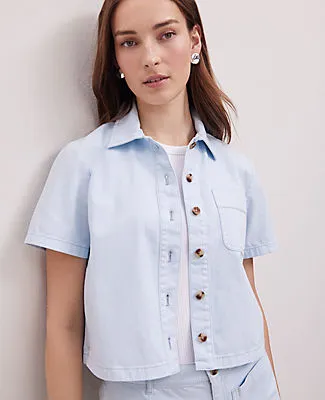Ann Taylor Weekend Collection Denim Shirt sold by Ann Taylor product image thumbnail 5
