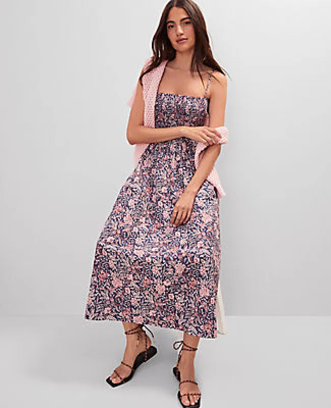 Ann Taylor Petite Weekend Collection Floral Flare Dress sold by Ann Taylor