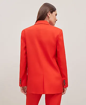 Ann Taylor The Petite Longline Blazer in Linen Blend sold by Ann Taylor product image thumbnail 2