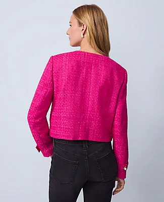 Ann Taylor Petite Tweed Cropped Jacket sold by Ann Taylor product image thumbnail 2