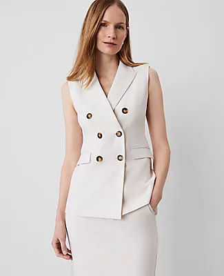 Ann Taylor The Long Double Breasted Vest sold by Ann Taylor