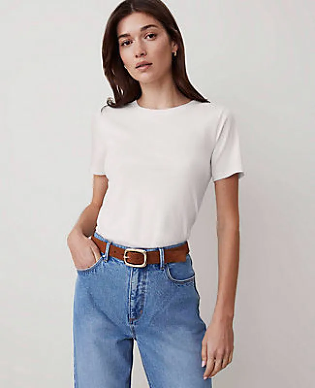 Ann Taylor Crew Neck Tee sold by Ann Taylor