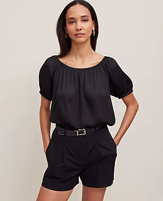 Ann Taylor Petite Bubble Hem Top sold by Ann Taylor