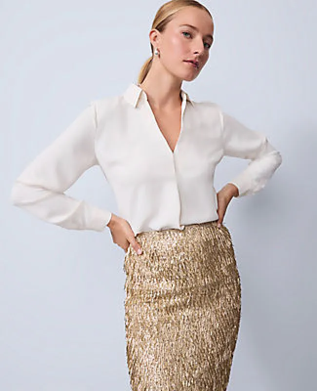 Ann Taylor Silk Camp Shirt made by Ann Taylor