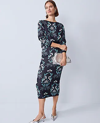 Ann Taylor Floral Jacquard Sweater Skirt sold by Ann Taylor
