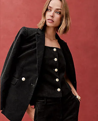 Ann Taylor Velvet Square Neck Vest sold by Ann Taylor product image thumbnail 4