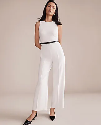 Ann Taylor Belted Halter Jumpsuit sold by Ann Taylor