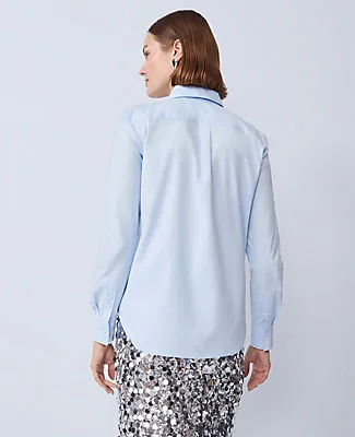 Ann Taylor Embellished Relaxed Perfect Shirt sold by Ann Taylor product image thumbnail 2