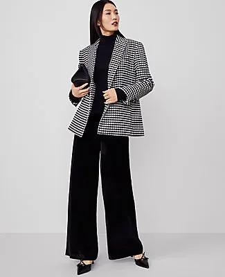 Ann Taylor The Perfect Wide-Leg Pant in Drapey Velvet sold by Ann Taylor product image thumbnail 2