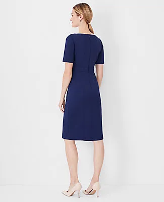 Ann Taylor The Petite Seamed Sheath Dress in Double Knit sold by Ann Taylor product image thumbnail 2
