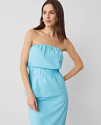 Ann Taylor Linen Blend Strapless Top sold by Ann Taylor product image thumbnail 2