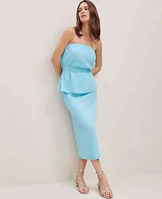 Ann Taylor Linen Blend Strapless Top sold by Ann Taylor product image thumbnail 4