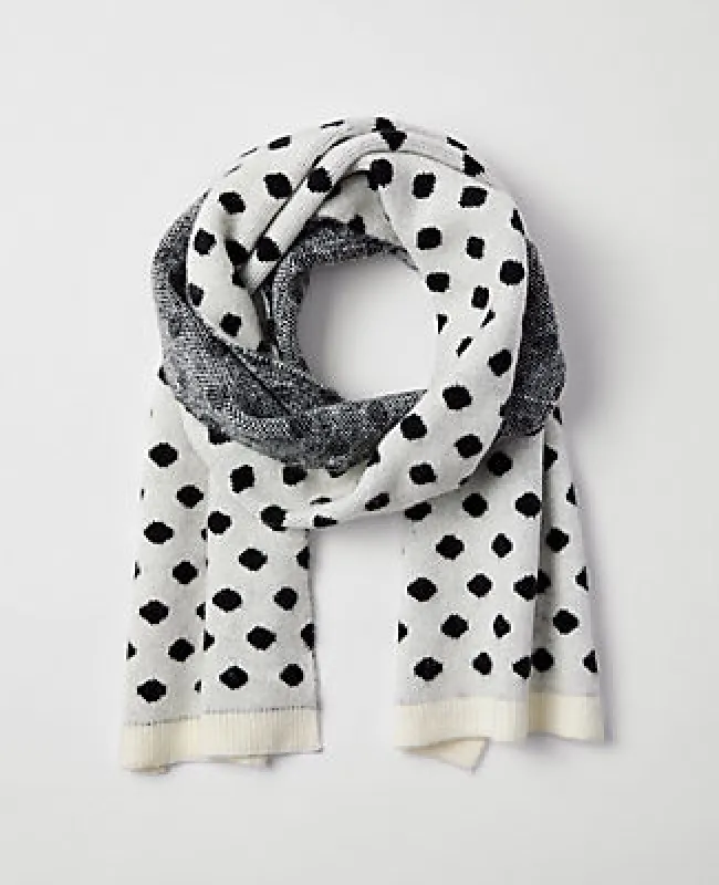 Ann Taylor Dotted Blanket Scarf sold by Ann Taylor