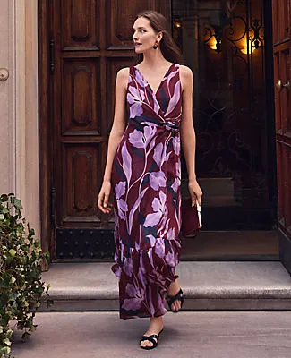 Ann Taylor Petite Floral Twist Maxi Dress sold by Ann Taylor
