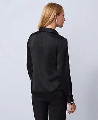 Ann Taylor Petite Embellished Cuff Essential Shirt sold by Ann Taylor product image thumbnail 2