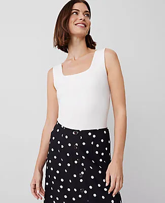Ann Taylor Petite Square Neck Tank Top sold by Ann Taylor product image thumbnail 2