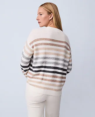 Ann Taylor Weekend Collection Striped Raglan Sweater sold by Ann Taylor product image thumbnail 2