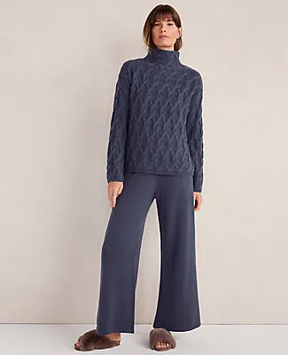 Ann Taylor Haven Well Within Cashmere Allover Cable Mockneck Sweater sold by Ann Taylor product image thumbnail 3