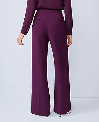 Ann Taylor The Petite Wide-Leg Pant in Fluid Crepe — Curvy Fit sold by Ann Taylor product image thumbnail 2
