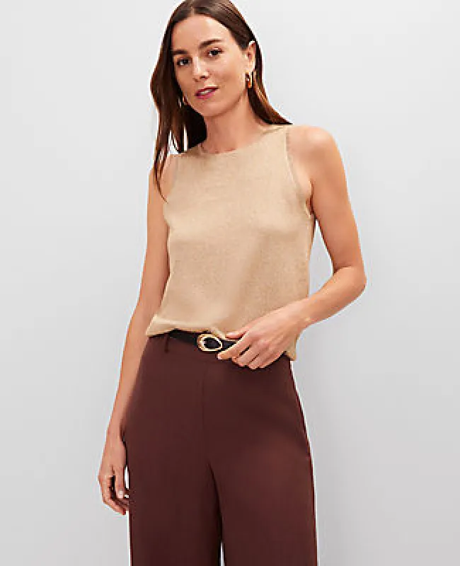Ann Taylor Petite Shimmer Sweater Shell Top sold by Ann Taylor