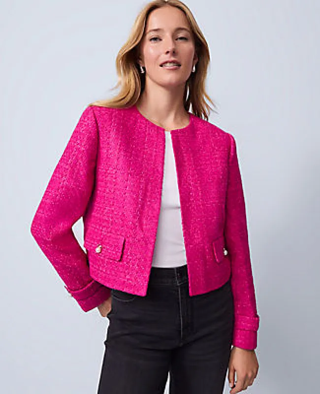 Ann Taylor Tweed Cropped Jacket sold by Ann Taylor