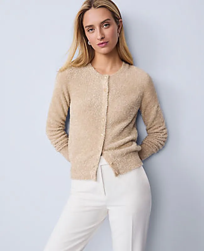 Ann Taylor Petite Shimmer Ann Cardigan sold by Ann Taylor