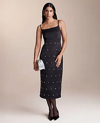 Ann Taylor Petite Satin Sheath Dress sold by Ann Taylor product image thumbnail 3