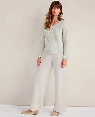 Ann Taylor Haven Well Within Lofty Knit V-Neck Sweater sold by Ann Taylor product image thumbnail 3