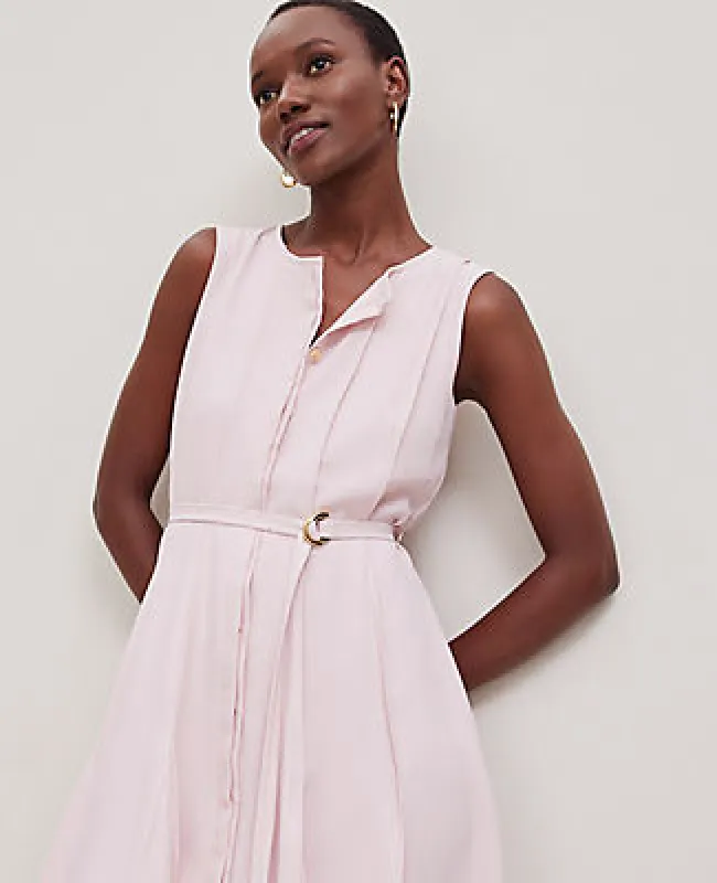 Ann Taylor Petite Belted Flare Dress sold by Ann Taylor