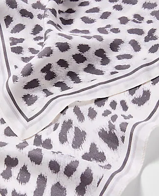 Ann Taylor Animal Print Triangle Silk Scarf sold by Ann Taylor product image thumbnail 2