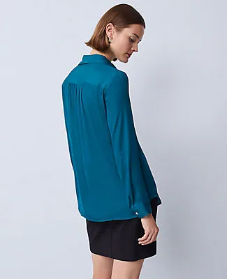Ann Taylor Soft Drapey Camp Shirt sold by Ann Taylor product image thumbnail 2