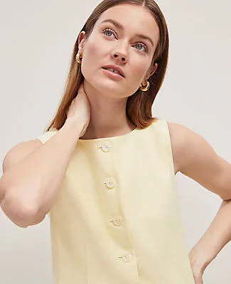 Ann Taylor Linen Blend Long Vest sold by Ann Taylor product image thumbnail 4