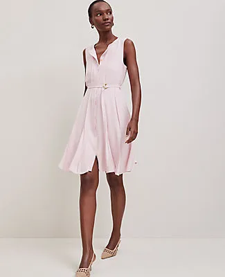 Ann Taylor Petite Belted Flare Dress sold by Ann Taylor product image thumbnail 3