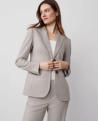 Ann Taylor The Petite Greenwich Blazer in Plaid sold by Ann Taylor product image thumbnail 2