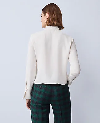 Ann Taylor Pleat Neck Blouse sold by Ann Taylor product image thumbnail 2