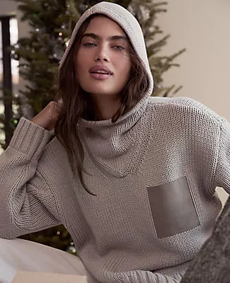 Ann Taylor Haven Well Within Cotton Blend Pocket Hoodie sold by Ann Taylor product image thumbnail 4