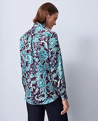 Ann Taylor Petite Floral Camp Shirt sold by Ann Taylor product image thumbnail 2