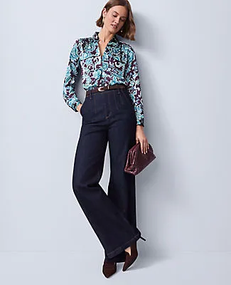 Ann Taylor Petite Floral Camp Shirt sold by Ann Taylor product image thumbnail 3