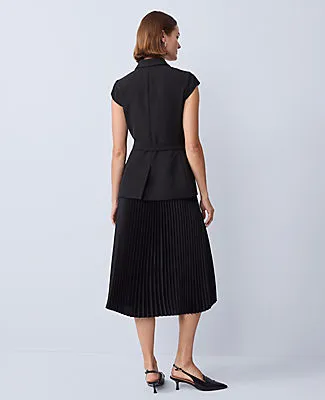 Ann Taylor Crepe Blazer Wrap Midi Dress sold by Ann Taylor product image thumbnail 2