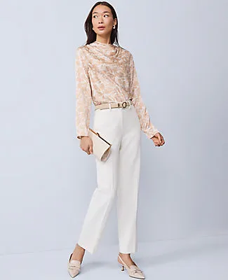 Ann Taylor Petite Floral Asymmetric Satin Top sold by Ann Taylor product image thumbnail 3
