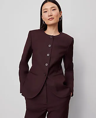 Ann Taylor The Petite Curved Hem Jacket sold by Ann Taylor product image thumbnail 2