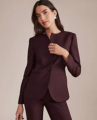 Ann Taylor The Petite Curved Hem Jacket sold by Ann Taylor