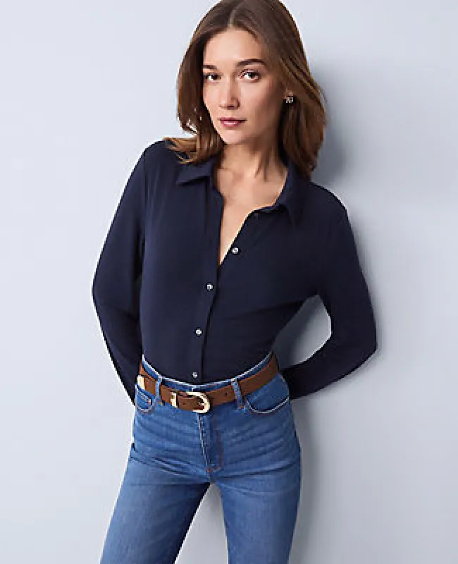 Ann Taylor Petite Weekend Collection Button Down Shirt sold by Ann Taylor