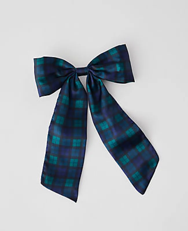 Ann Taylor Tartan Hair Bow sold by Ann Taylor