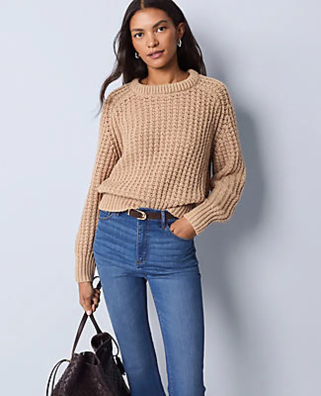 Ann Taylor Weekend Collection Cozy Crew Neck Sweater sold by Ann Taylor